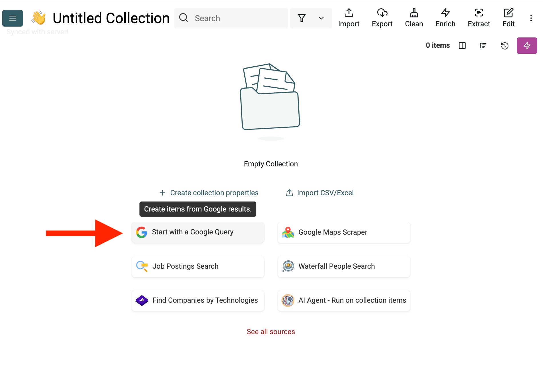 Google Queries Data Source