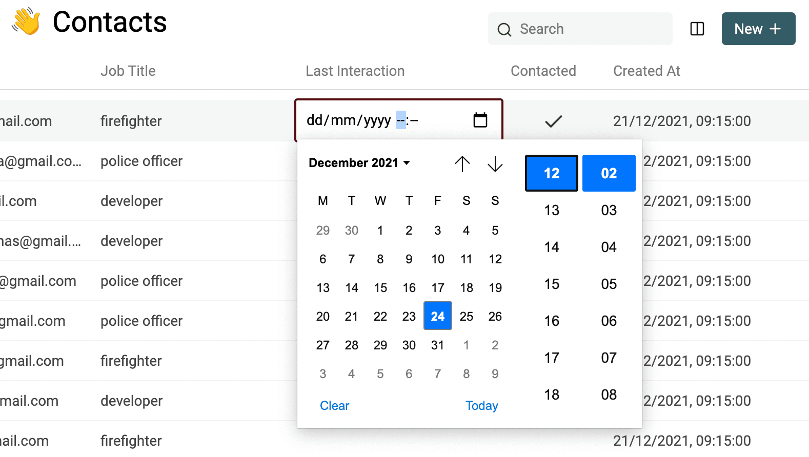 DateTime in Data Table