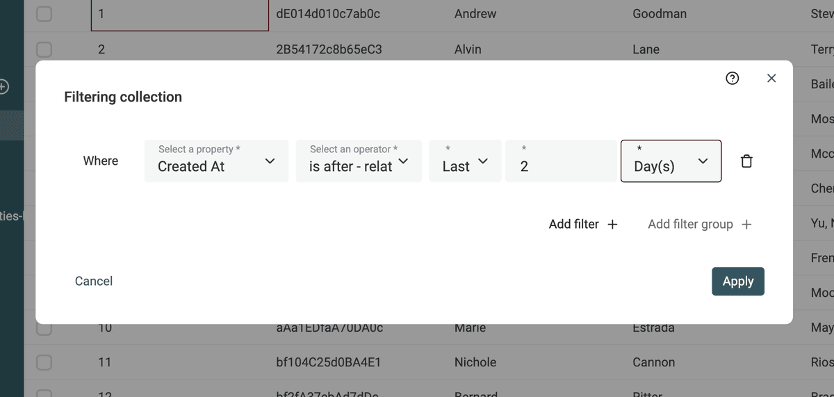DateTime relative filtering