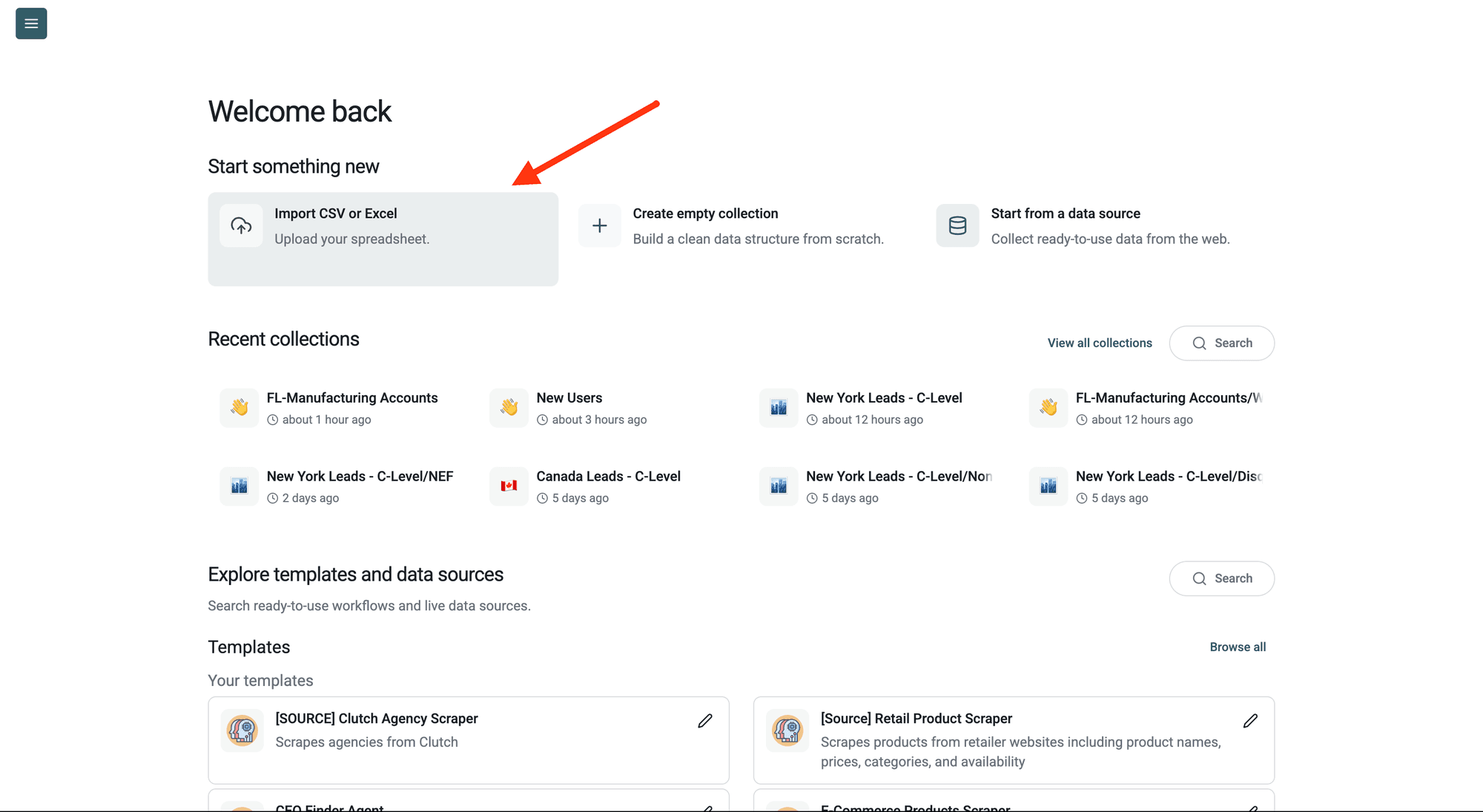 Apollo.io People Search - Upload Your Data