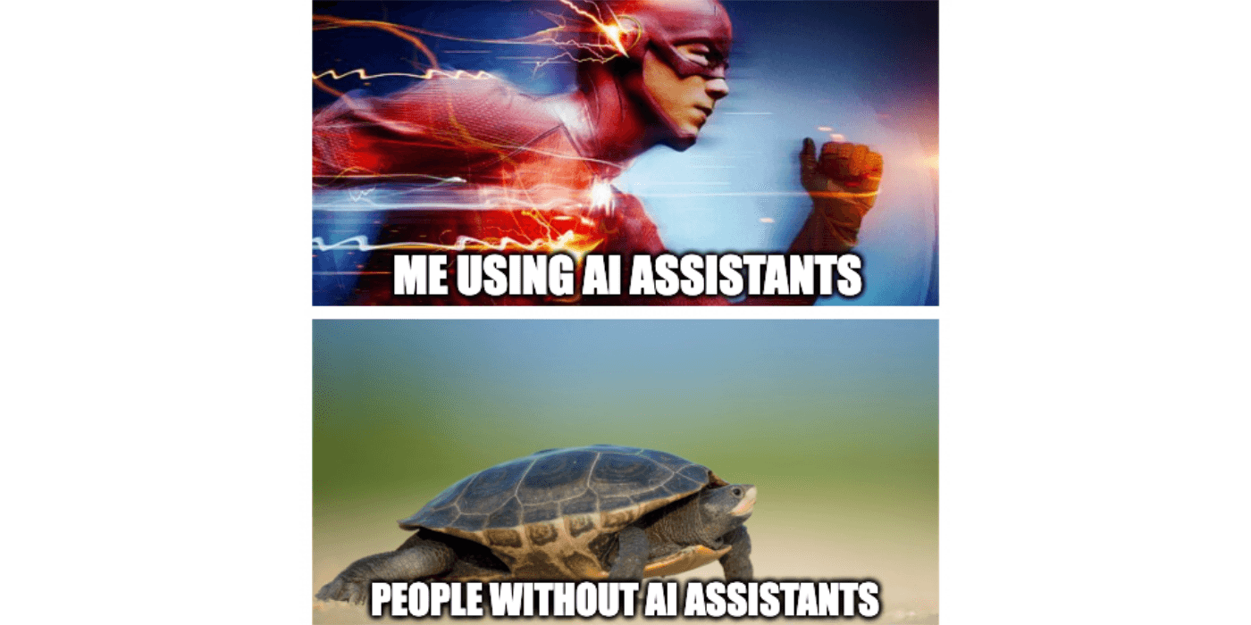 AI assistants make you work and learn faster