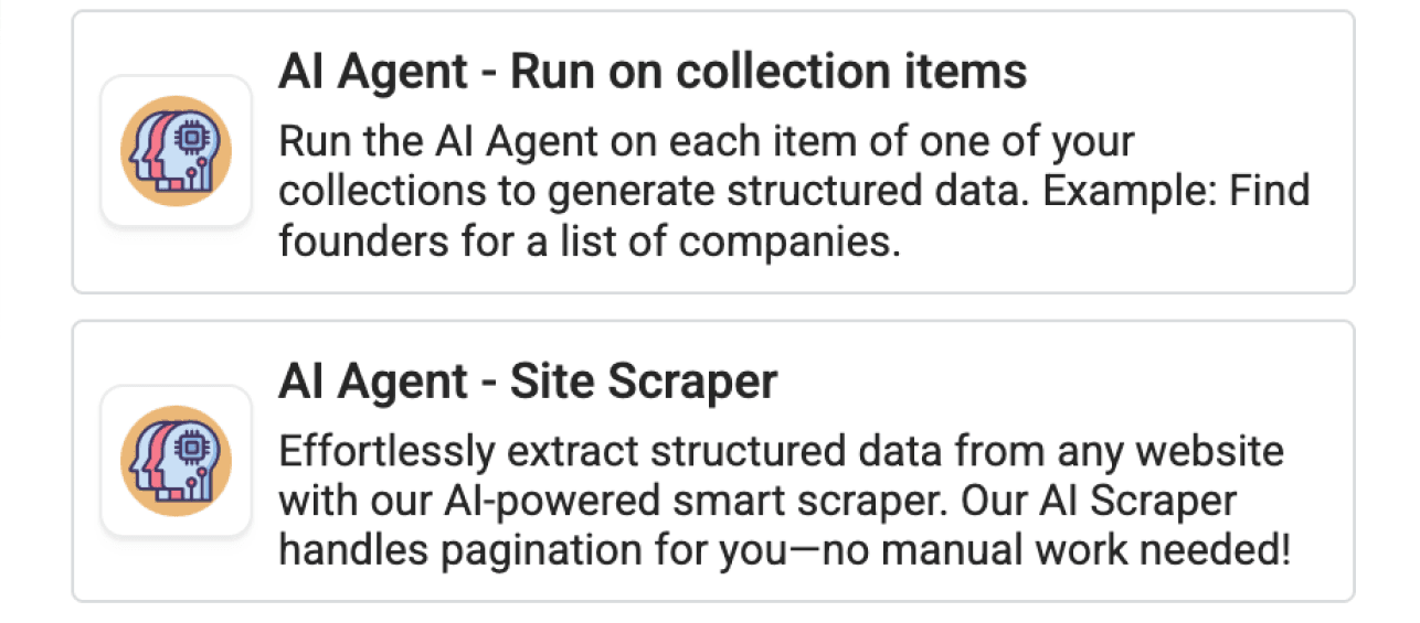 2 of Datablist’s AI agents