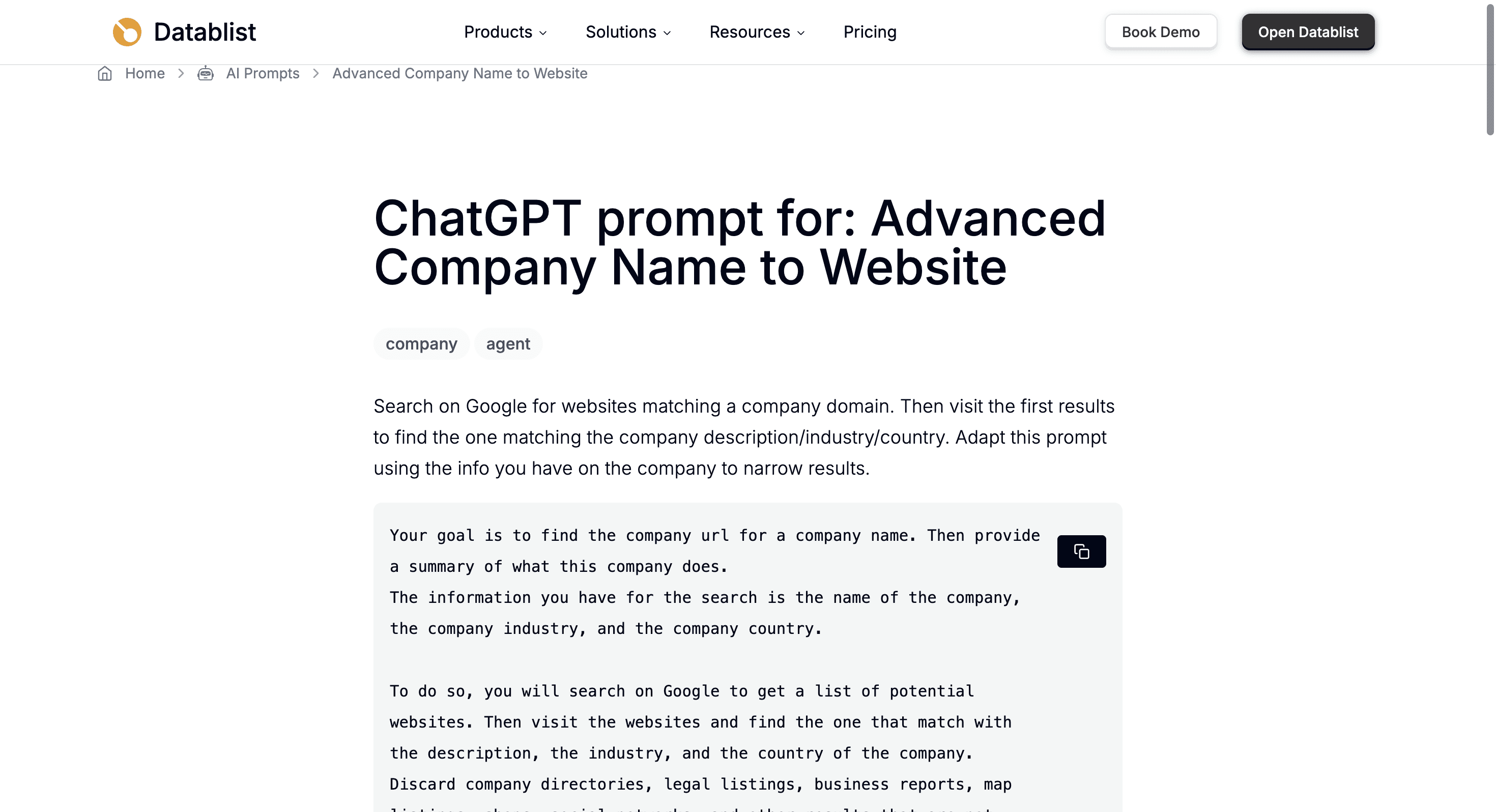 AI agent Find Domains From Names