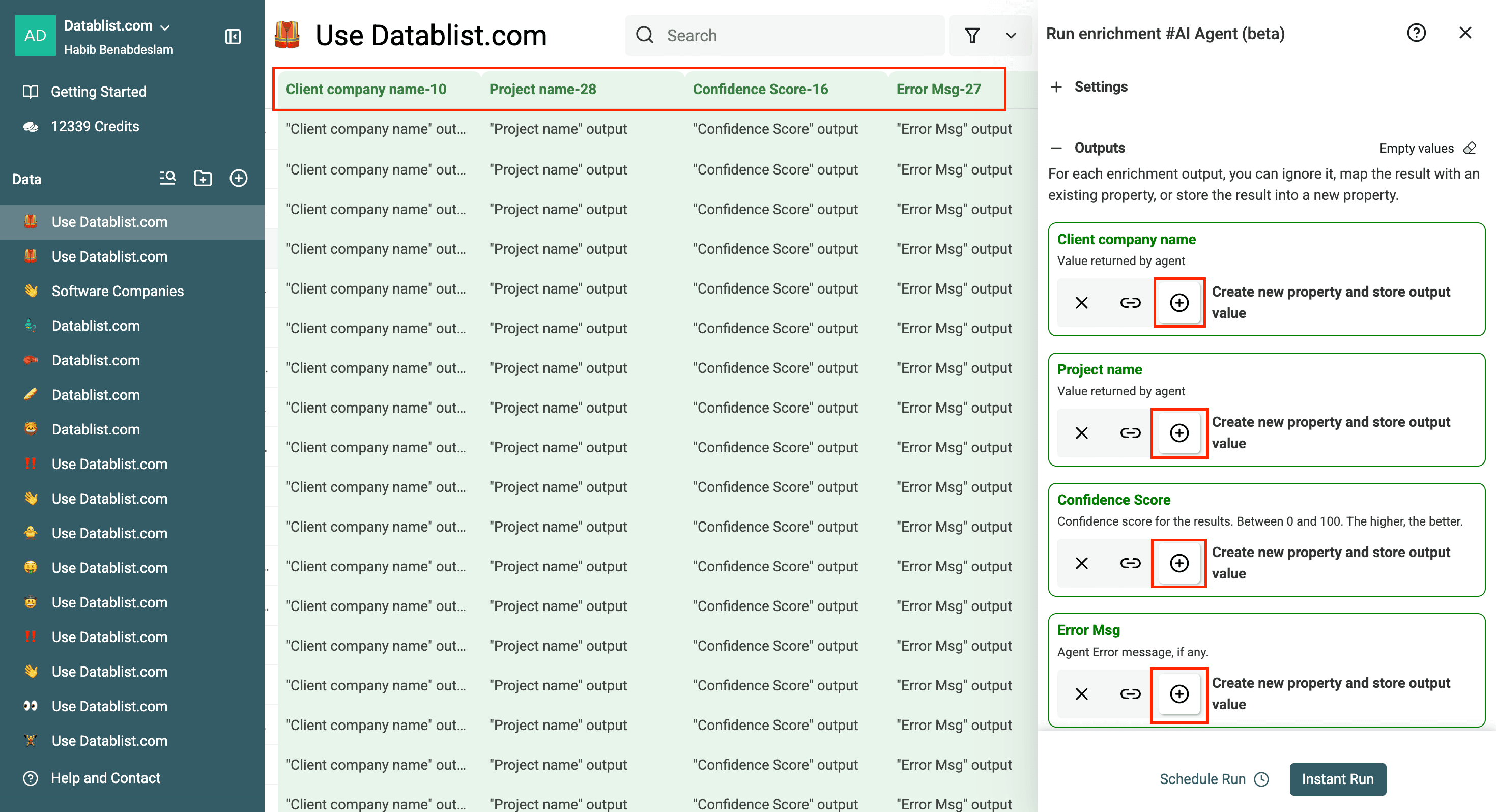 The new output properties