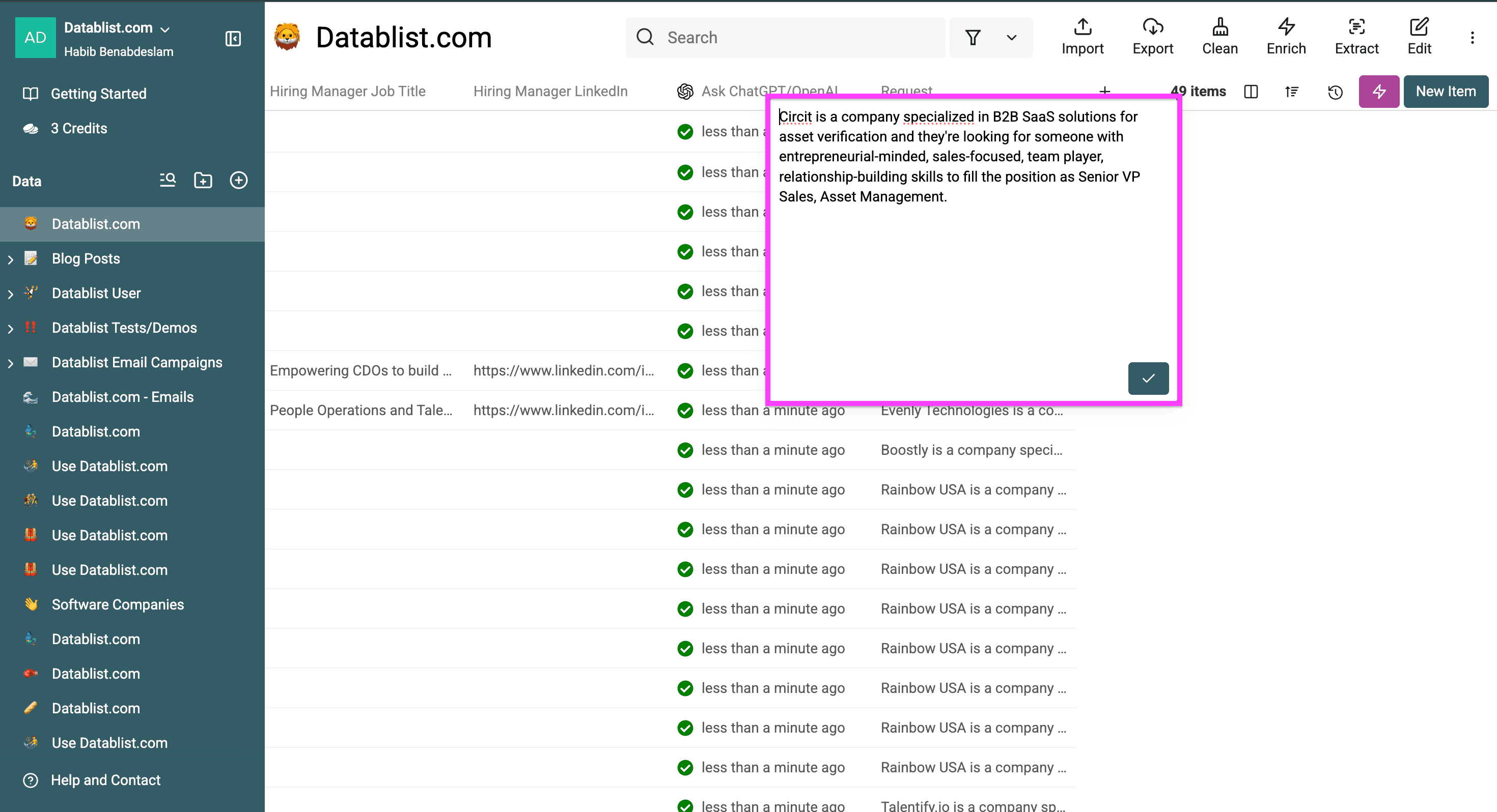 The perfect answer I’ve gotten from ChatGPT when I ran it on my Excel file