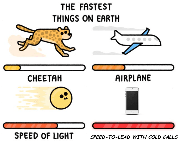 cold calls get you much faster results than cold emails