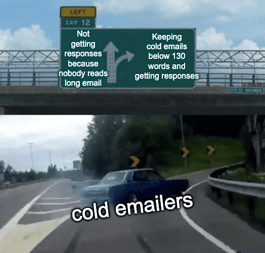 Keep your cold emails short
