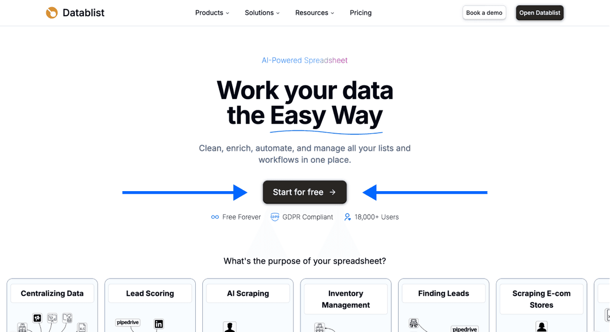 How To Export Sales Navigator Leads - Datablist Homepage
