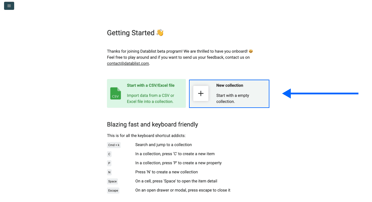 How To Create a Lead List With Emails - Start Screen