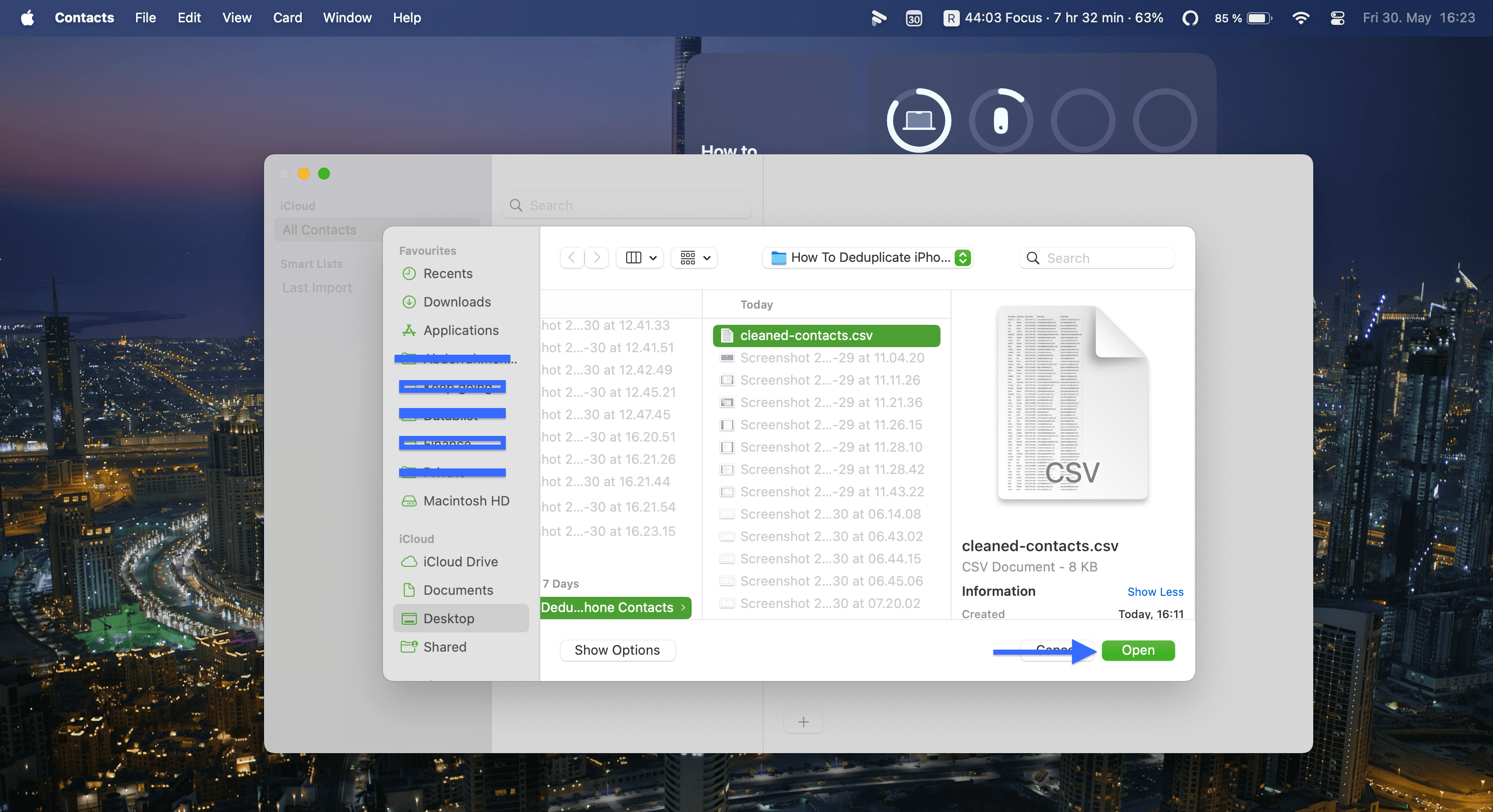 CSV is the best format to import contacts to Mac