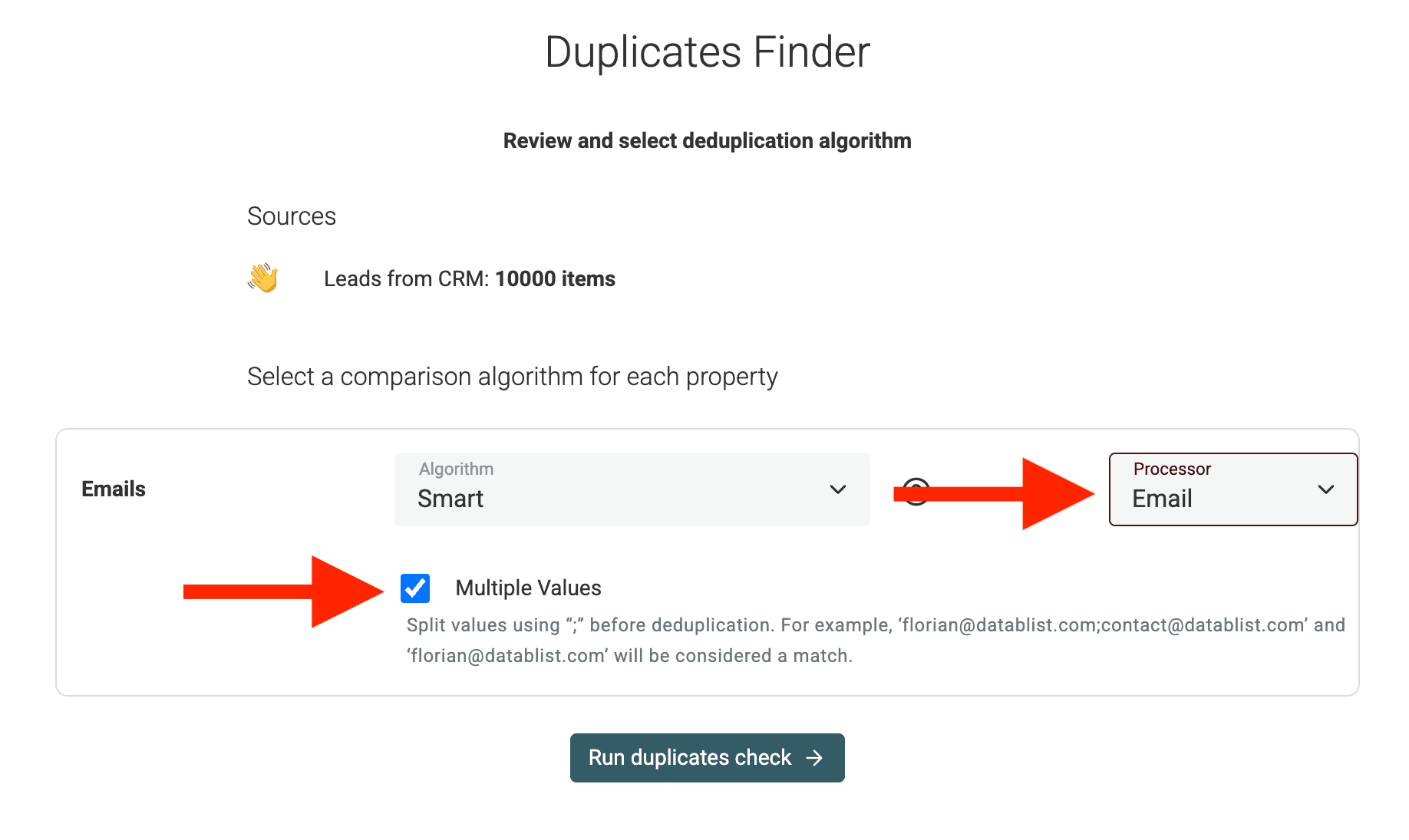Enable Multiple Values Option
