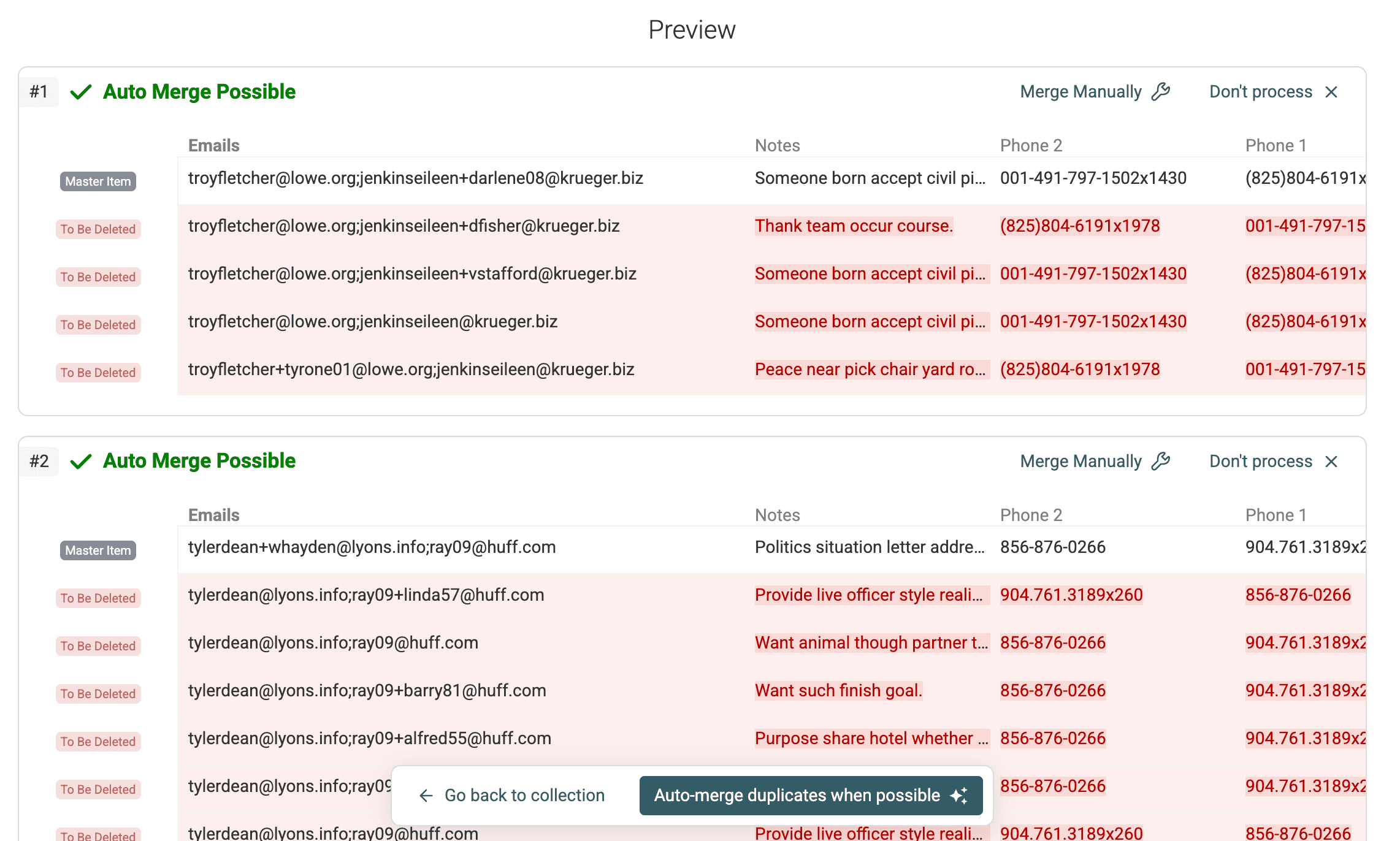 Successful Merging Preview