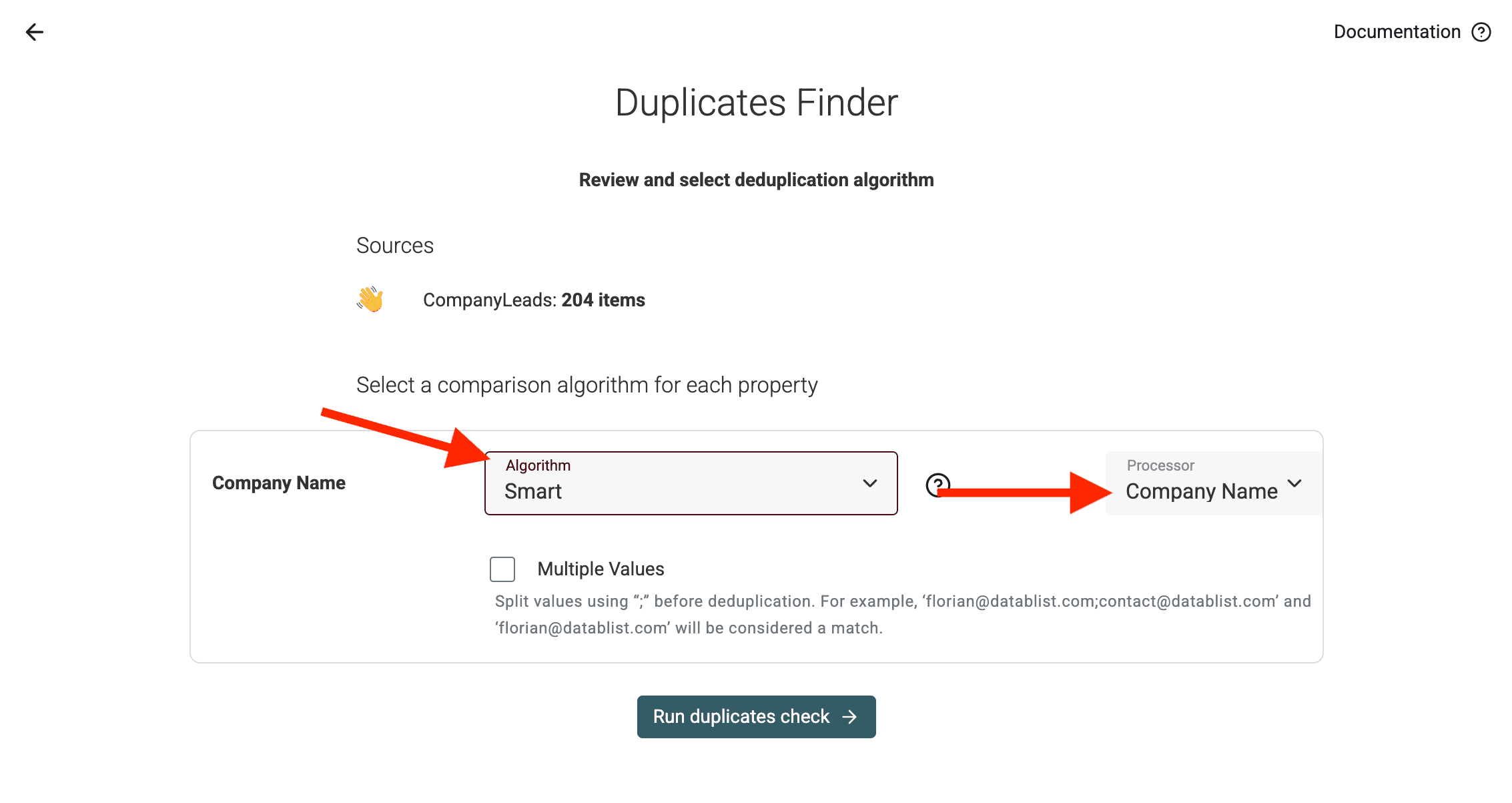Use Smart Matching Algorithm