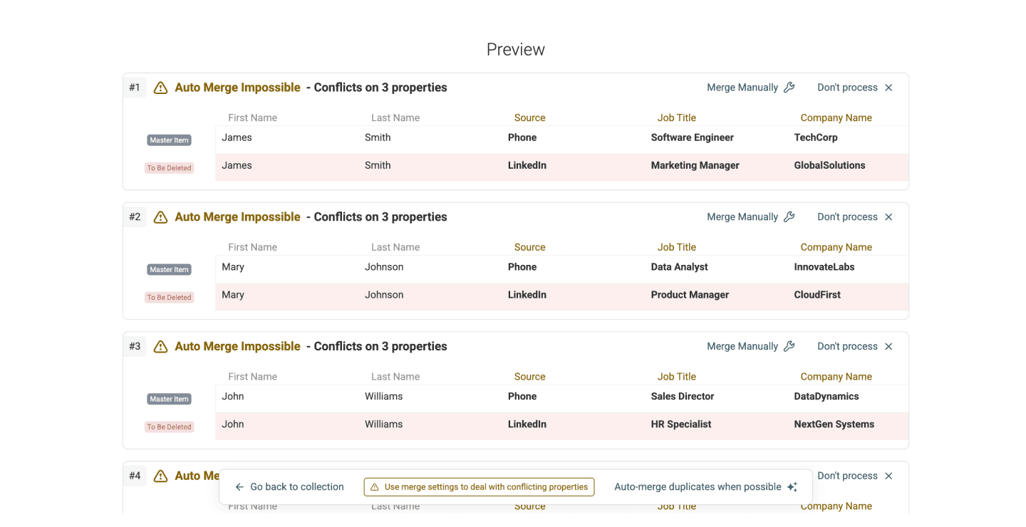 Three Ways To Deduplicate Spreadsheet Files - Conflicting Duplicates