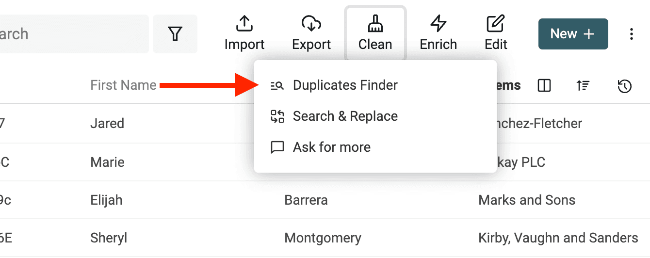 Find and remove duplicate values