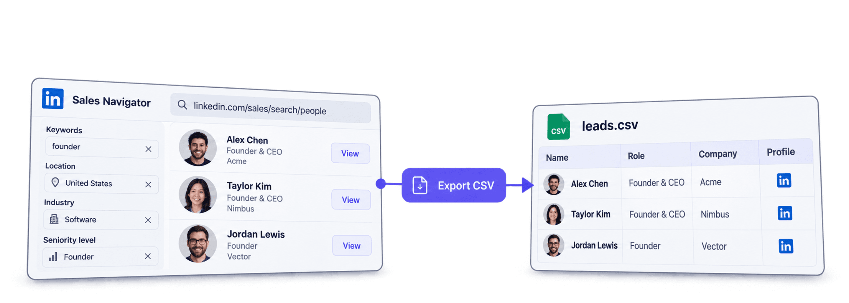 How to Export Sales Navigator Leads to CSV or Excel