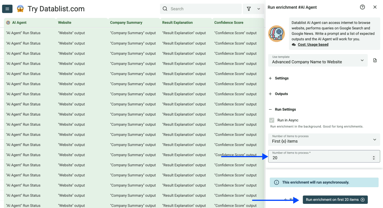Three Methods Find Websites From Company Names - AI Agent Run
