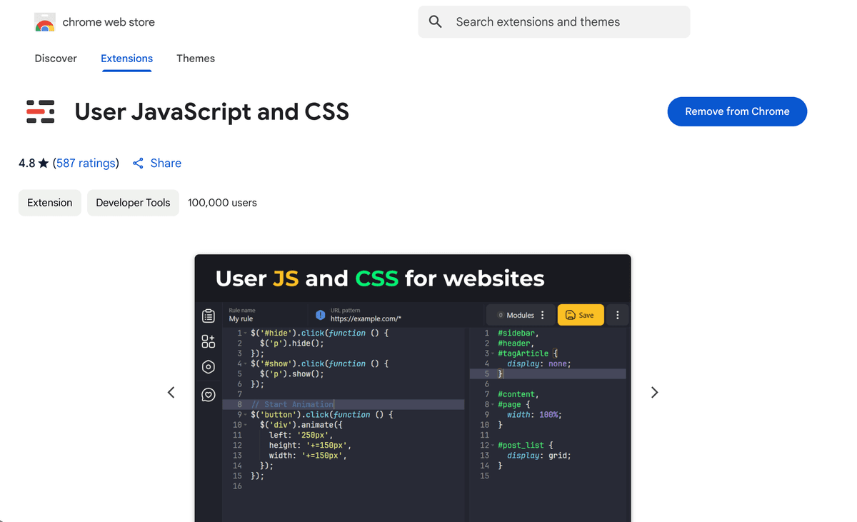 Chrome Store
