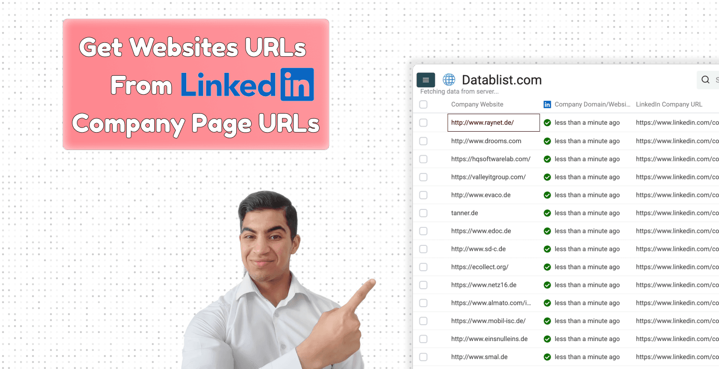 3Min Guide: Get Website URLs From LinkedIn Company Pages