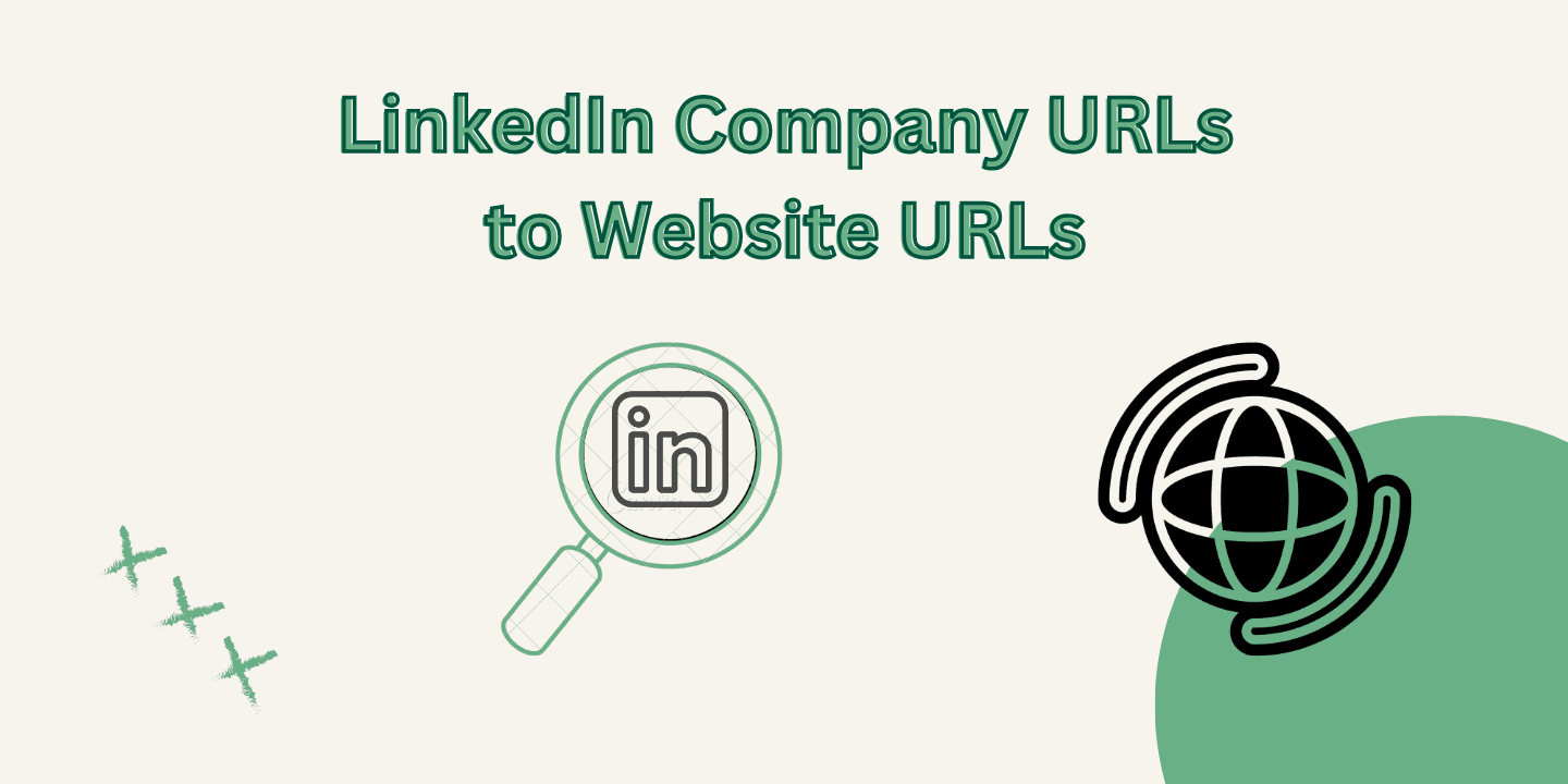 Convierte URLs de empresa de LinkedIn en sitios web