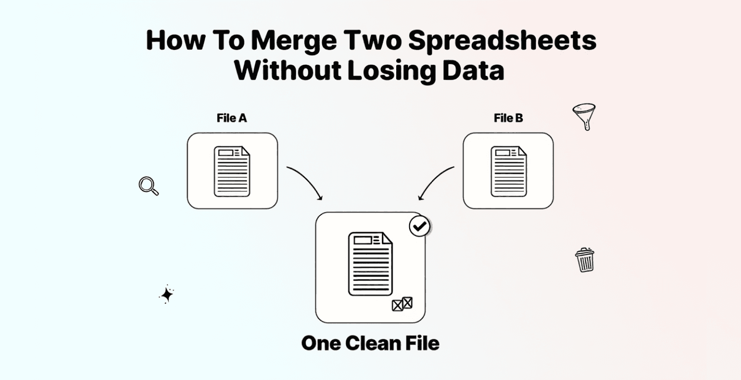 How To Merge Two Spreadsheets Without Losing Data (Free & Easy)