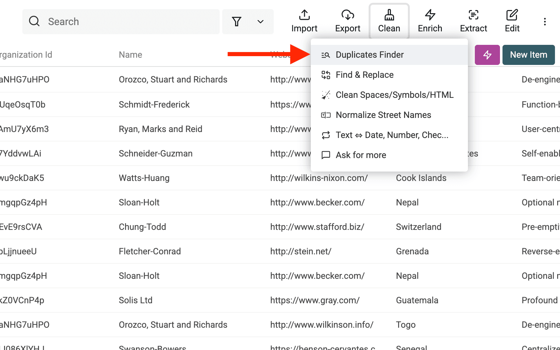 Open Duplicates Finder