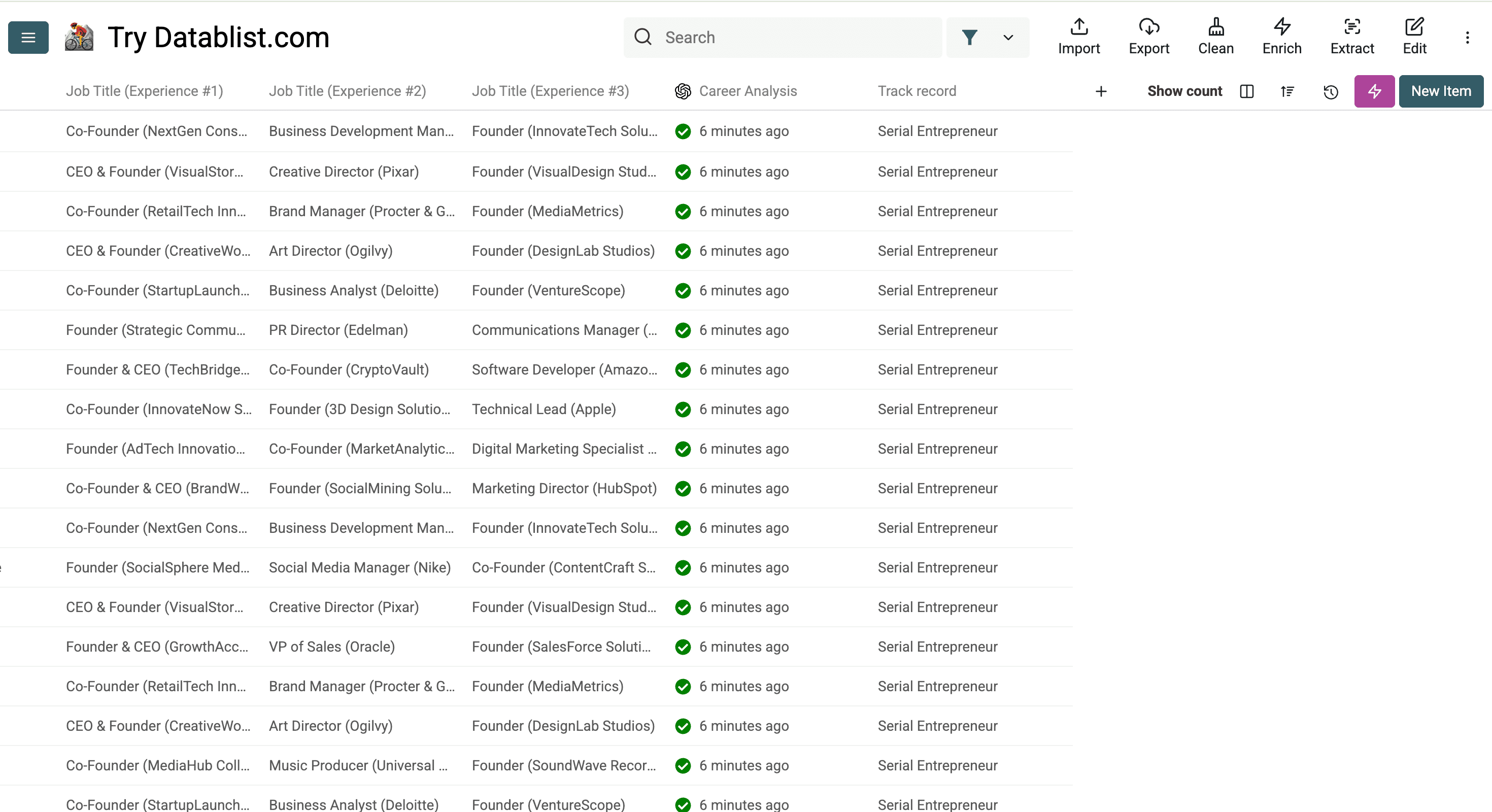 Segmented audience based on experience level