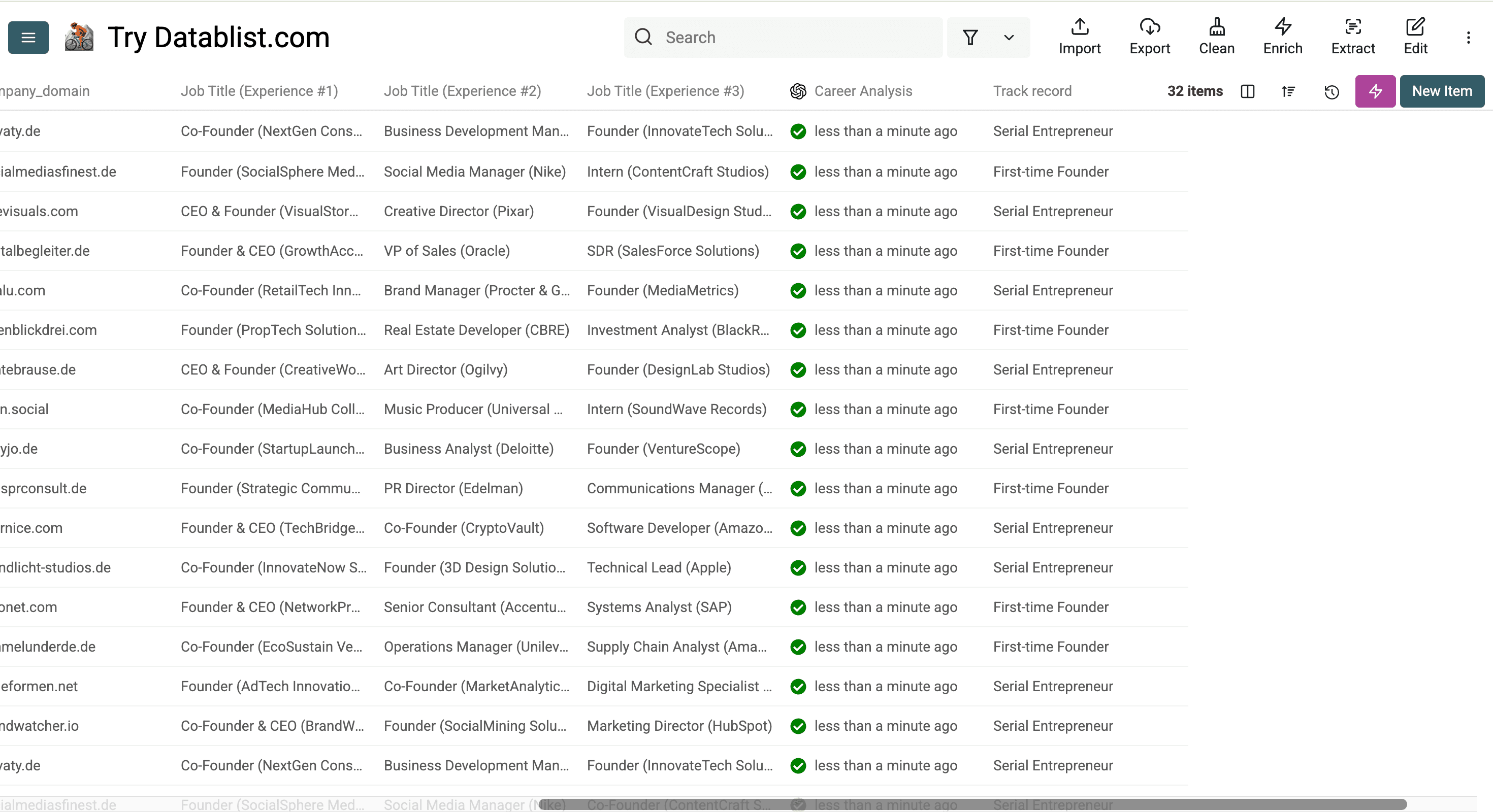 Segmented audience with Datablist’s ChatGPT integration