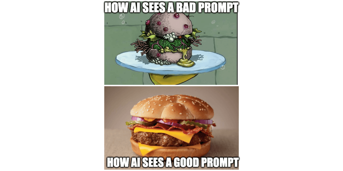 How AI sees a good vs. bad prompt