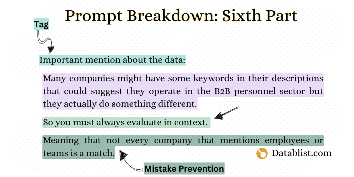 The sixth part of our prompt breakdown: Mistake Prevention no.2