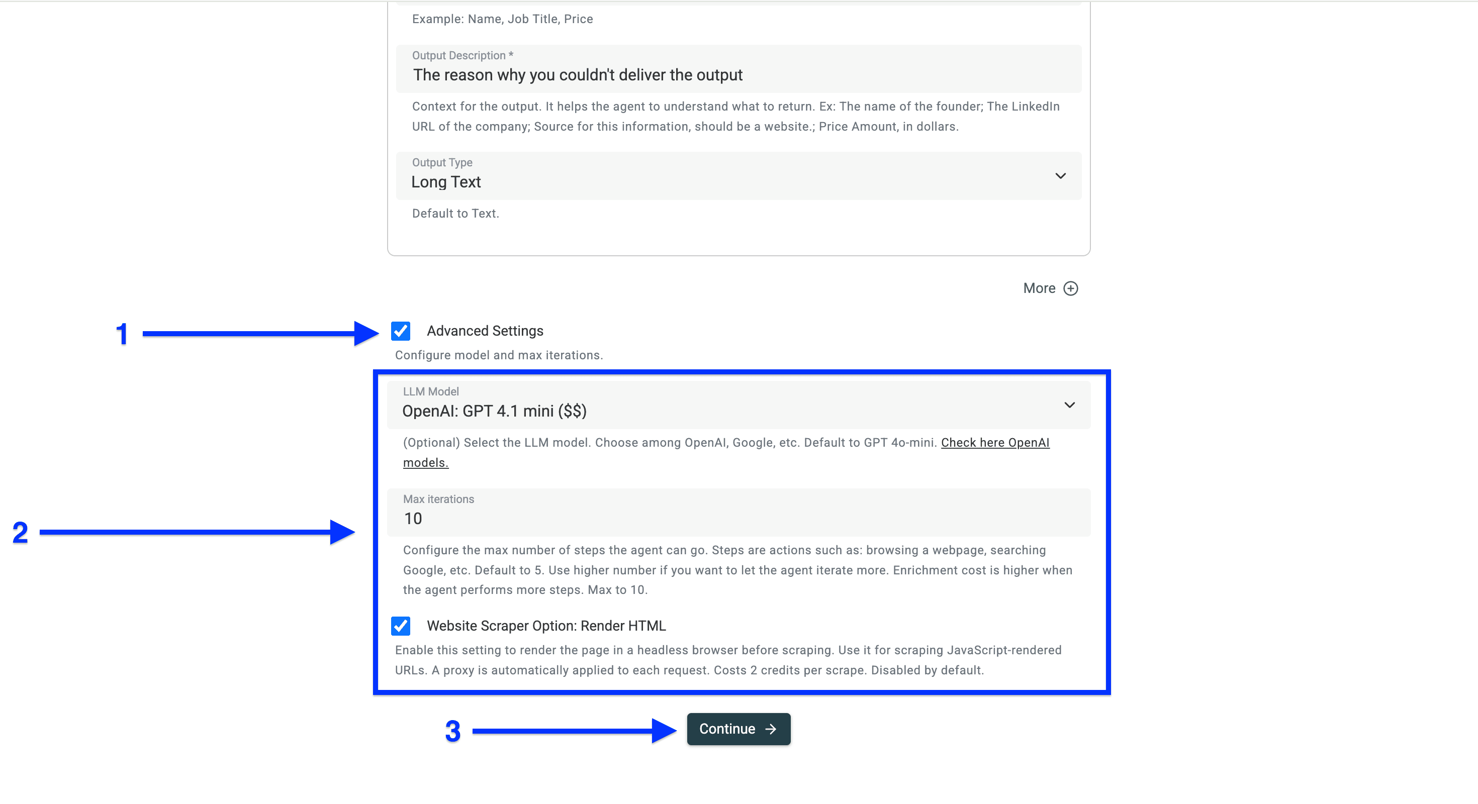 Advanced setting of AI Agent for scraping Amazon searches