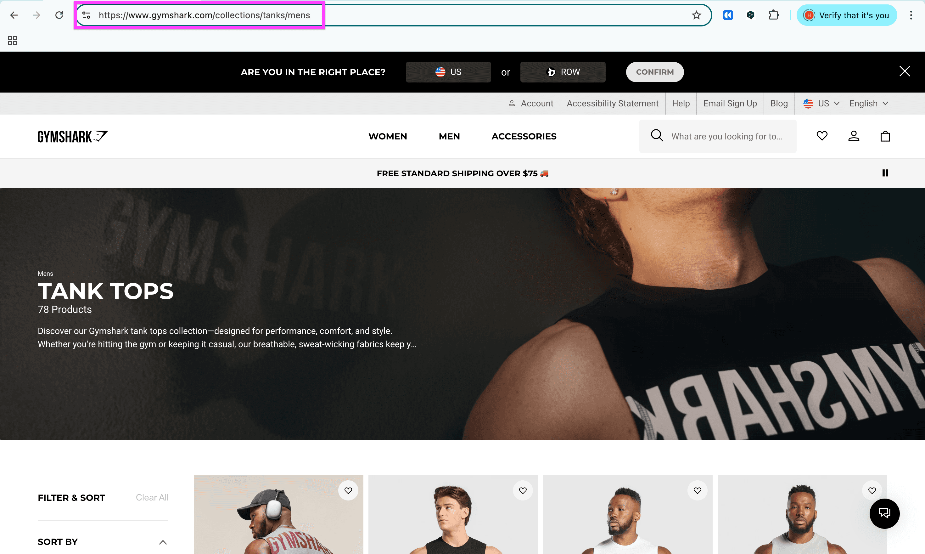 This is the category page I’ll use to scrape all products from