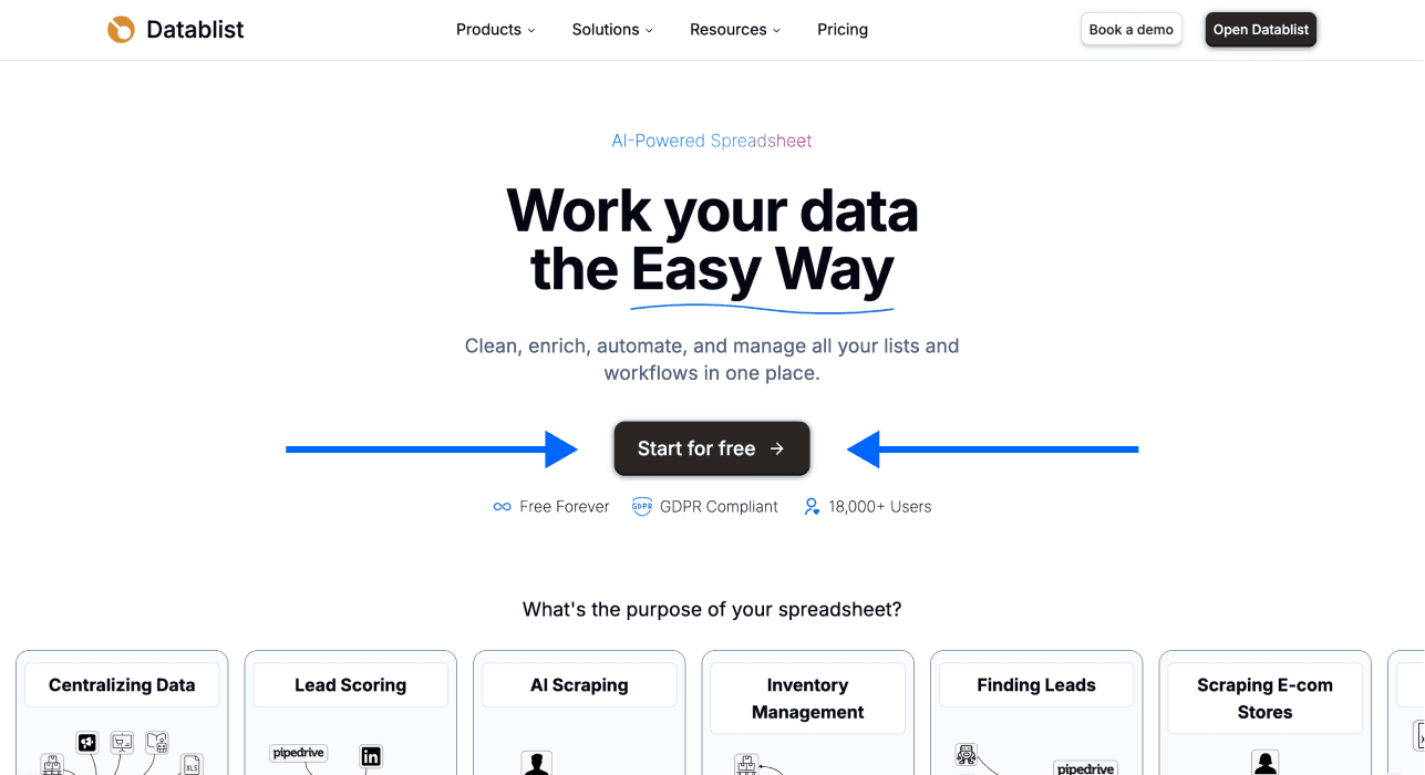 How To Scrape Leads From LinkedIn - Datablist Homepage