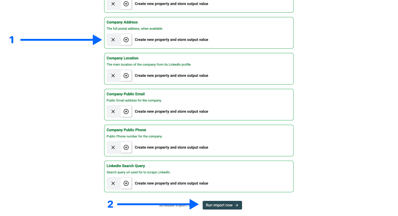 How To Scrape Leads From LinkedIn - Outputs Selection