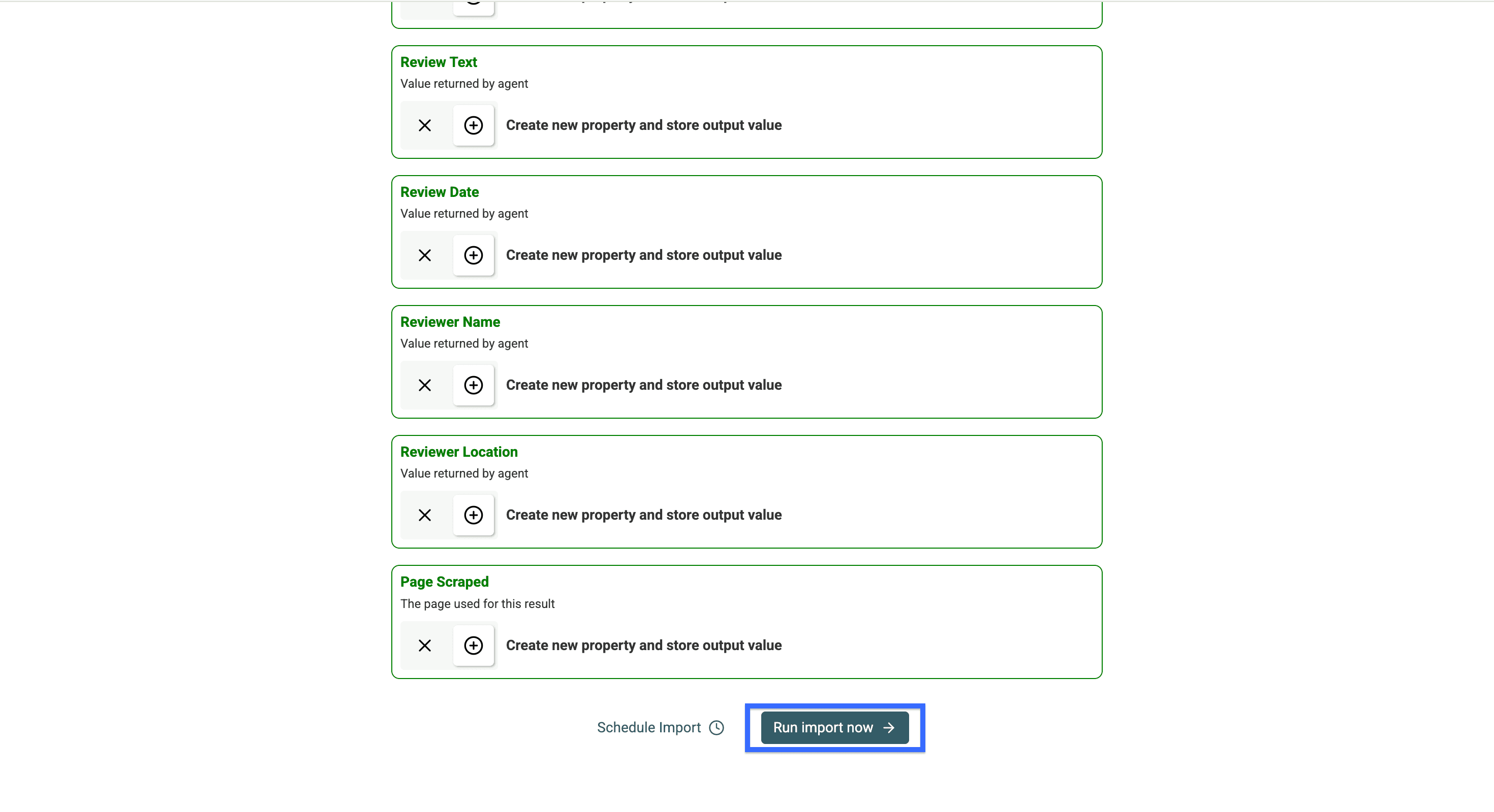 The last click before scraping the Trusted Shops reviews