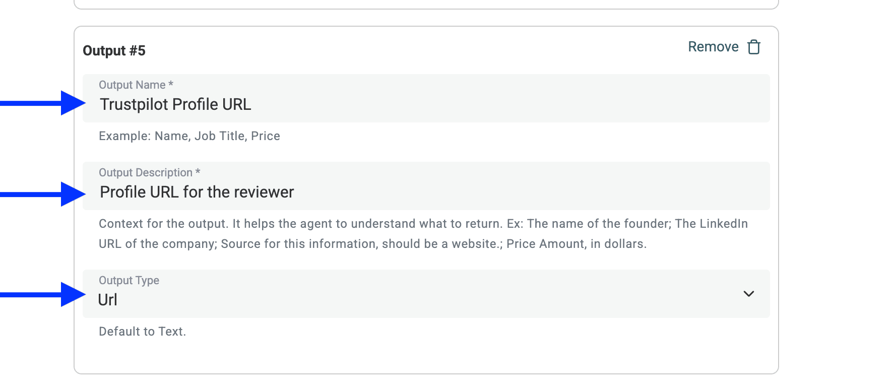 The Trustpilot reviewer profile url