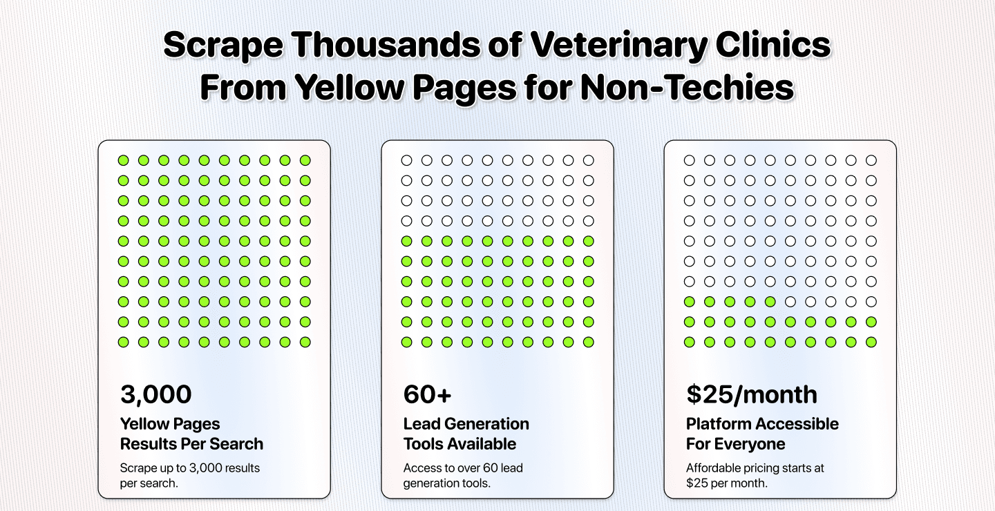 NO CODE Guide: How To Scrape Veterinary Clinics From Yellow Pages With a Few Clicks