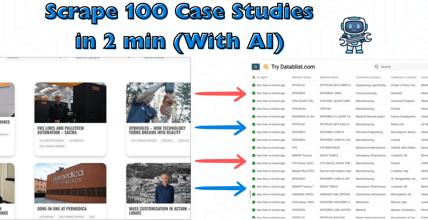 How To Scrape All Case Studies From a Website (No-Code)