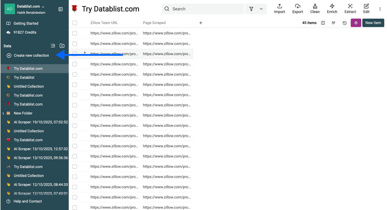 Zillow Real Estate Details Agent Scraper, new collection