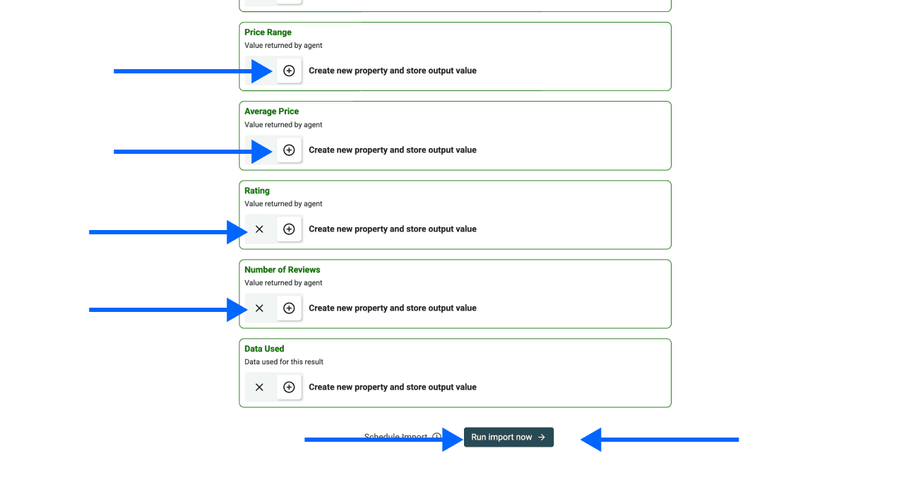 Zillow Real Estate Details Agent Scraper, output selection