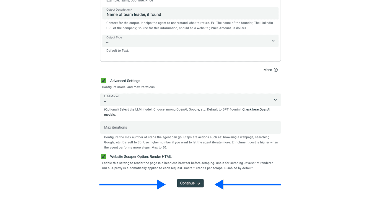 Zillow Real Estate Details Agent Scraper, last step