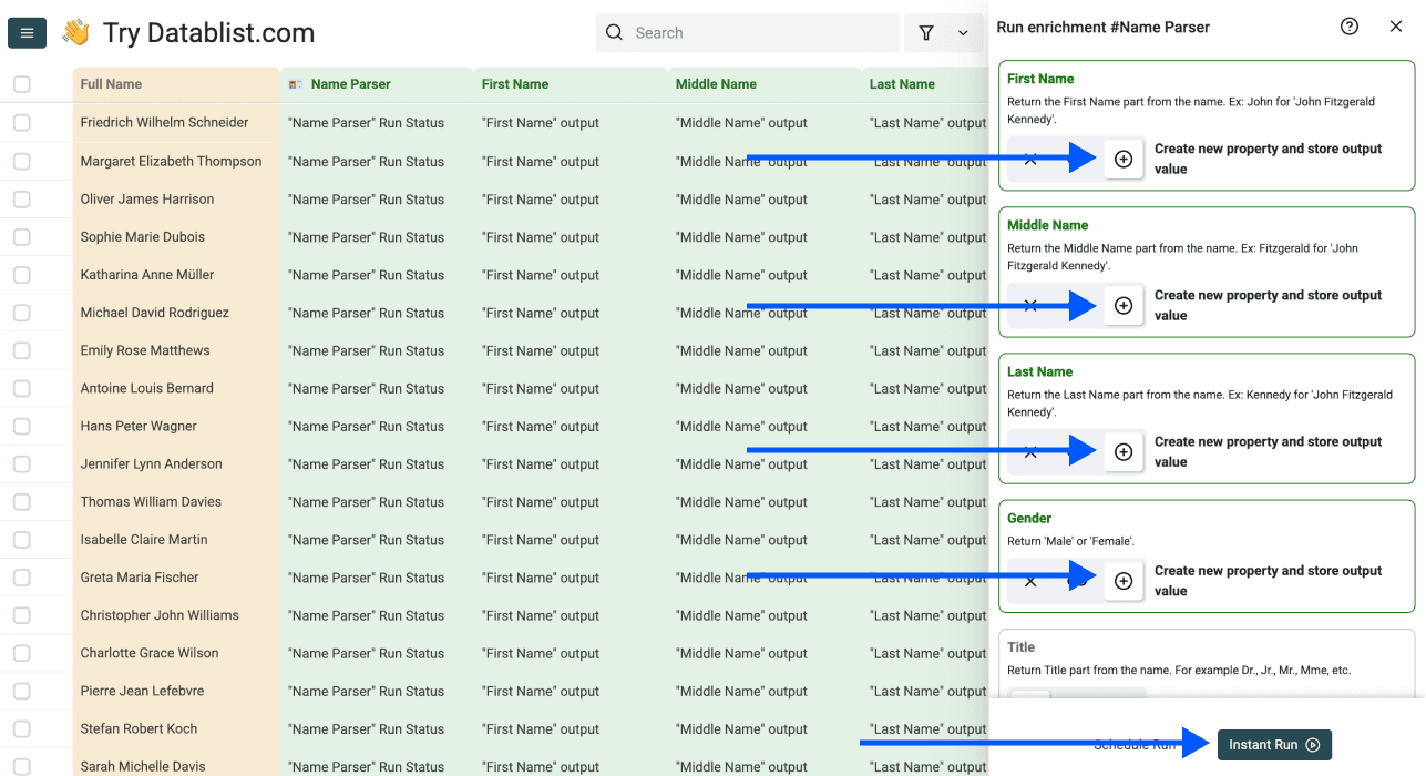 How To Split Names In Excel - Outputs Configuration