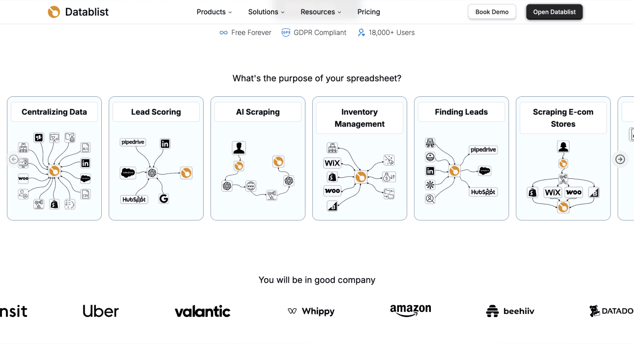 Datablist, the best tool ever :D