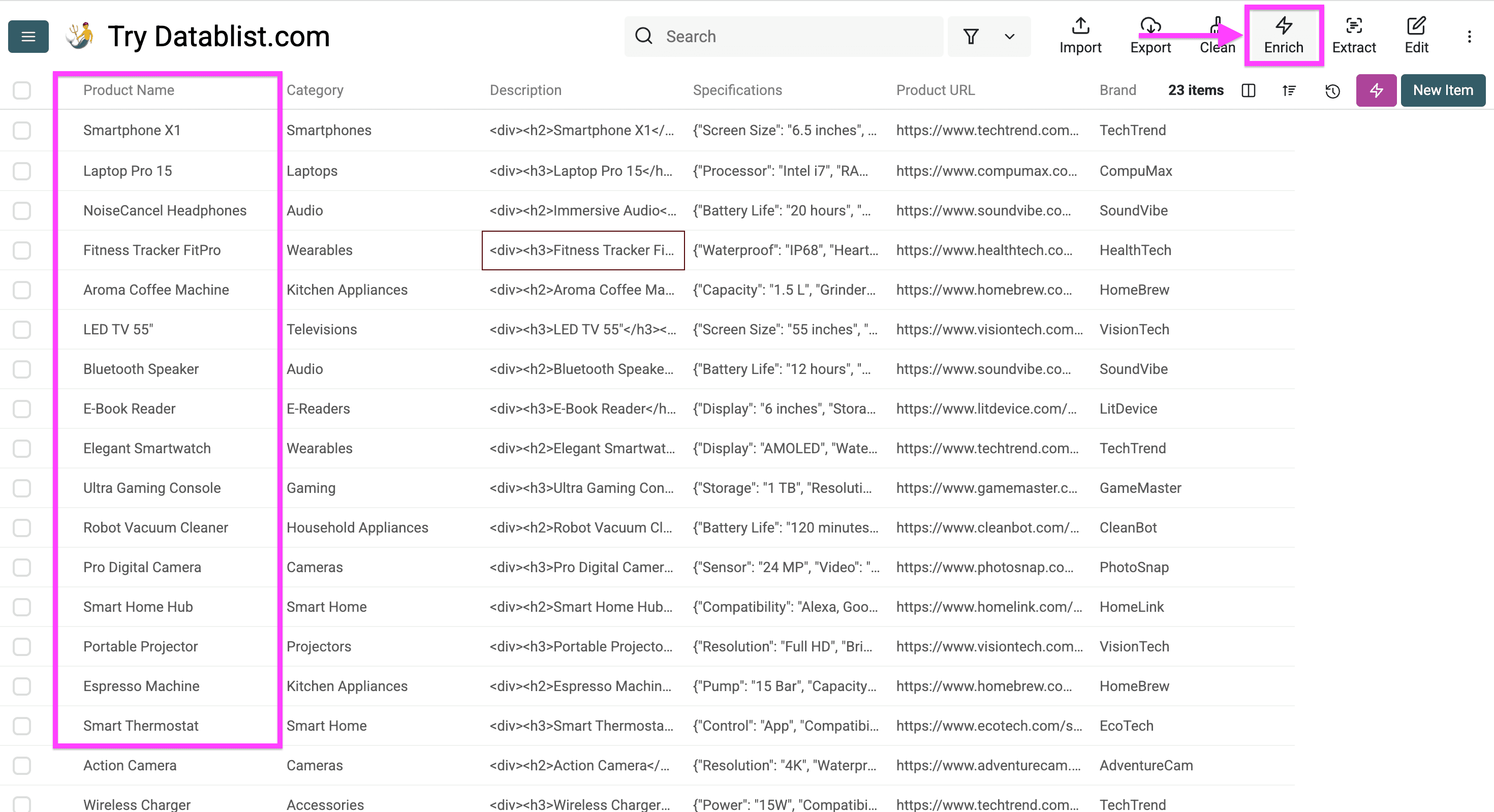 My product names that need to be localized