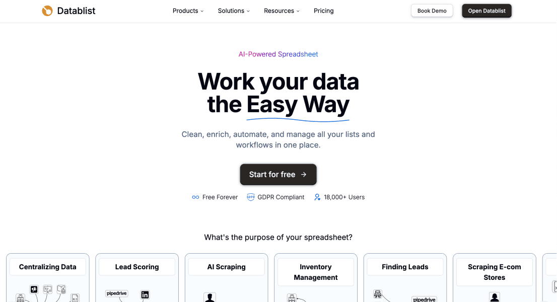 Datablist is easy to use