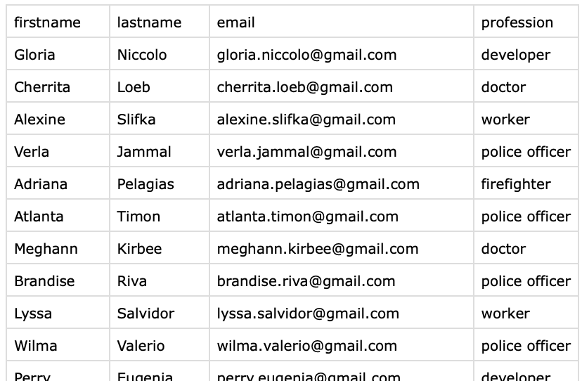 Datablist Product screenshot