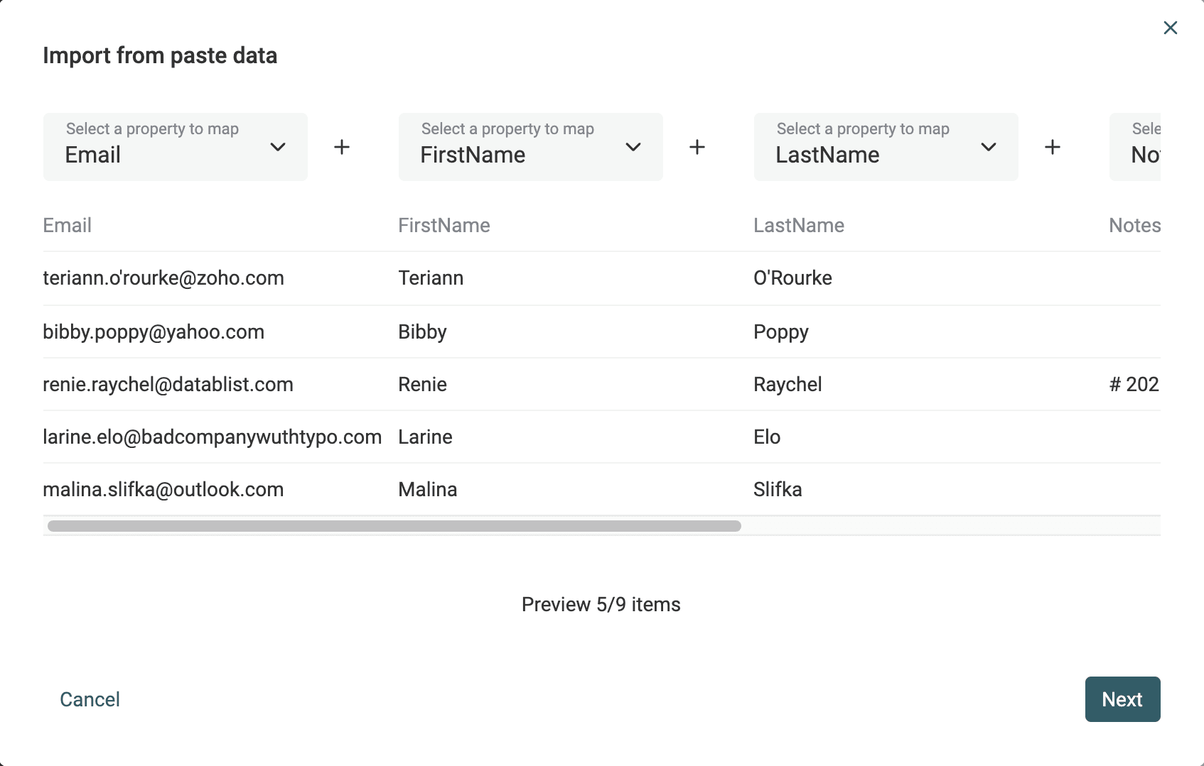 Datablist Product screenshot