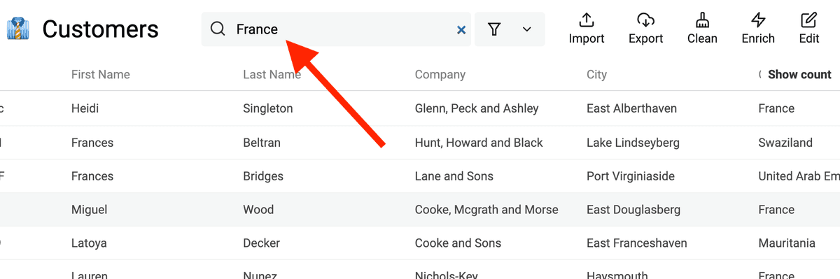 Filter CSV File