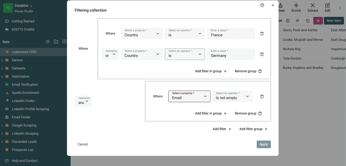 Filter CSV File