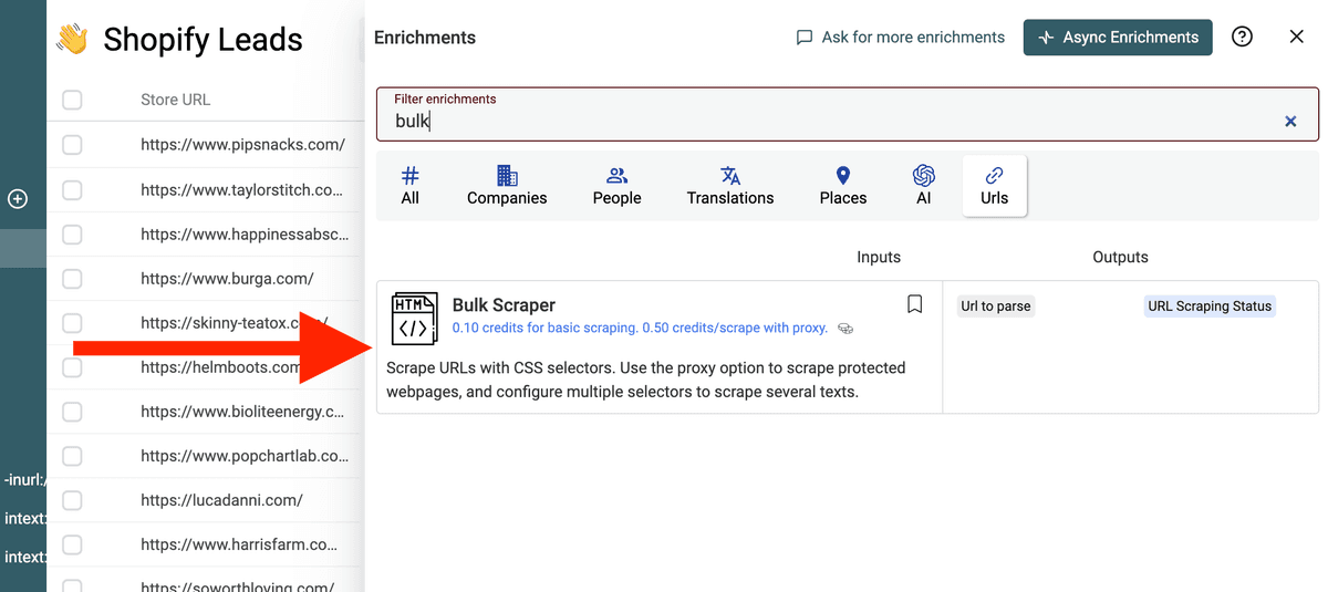 Select Bulk Scraper